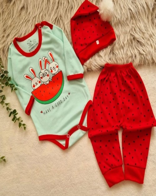  ست سه تیکه هندوانه و خرگوش 