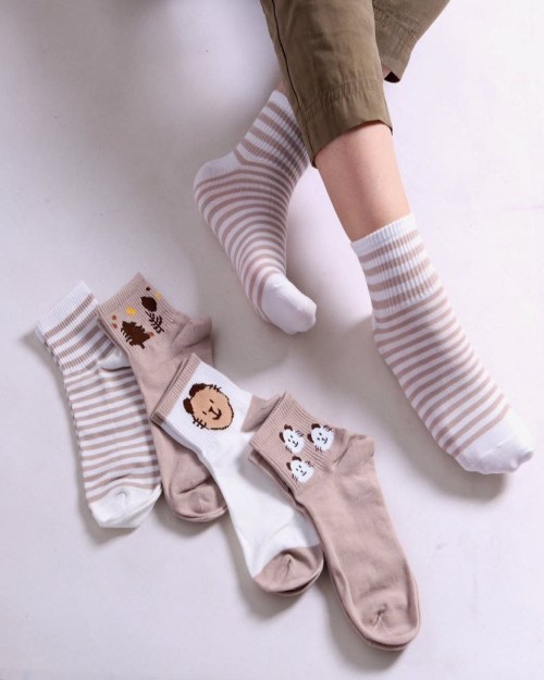  جوراب نیم ساق طرح گربه مشخصات