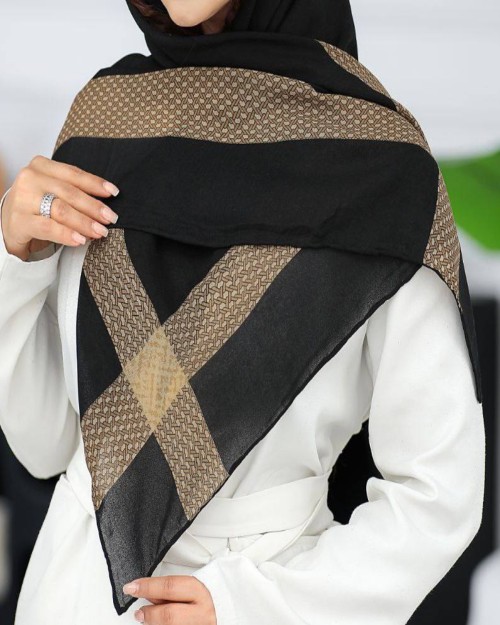 روسری حریر کرپ ایستایی عالی