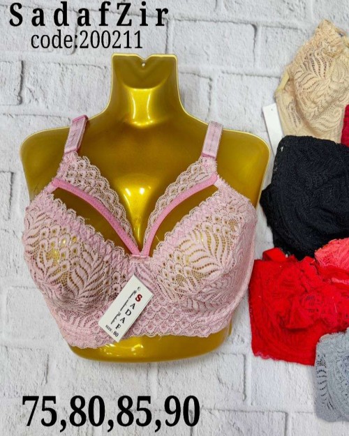  سوتین دانتل زیر نخ فنردار*مدل دلبری کد200211 