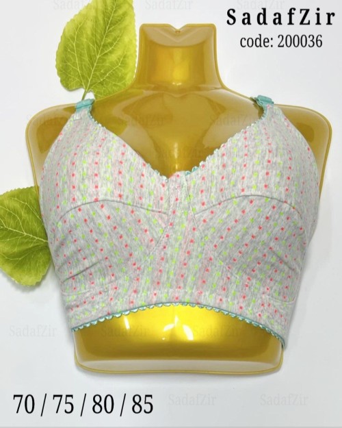  سوتین ملانژ خالدار دولایه کد محصول:  200036 