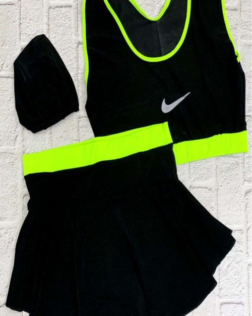  مایو زنانه ۲ تیکه دامندار کلاهدار کد  90001 B مشخصات