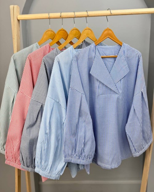  شومیز خنک راه راه 