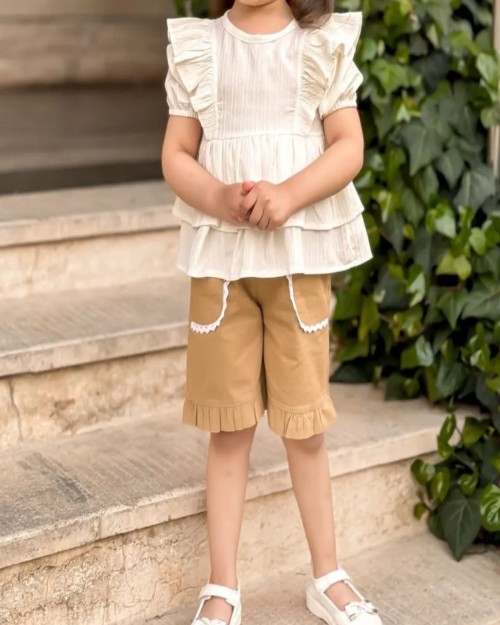  ست کراپ و شلوارک سلین مشخصات