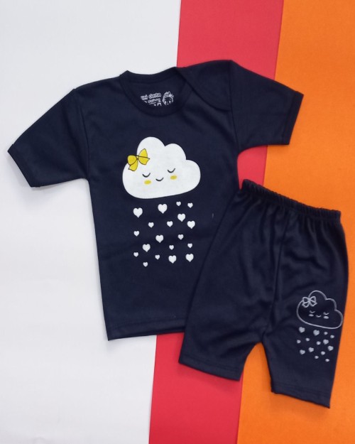  بلوز استین کوتاه شلوارک 