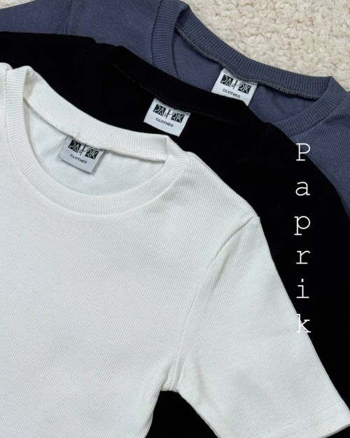  کراپ آستین کوتاه یقه #گرد 