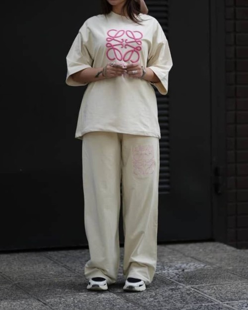  ست تیشرت شلوار بگ چاپ ذول 