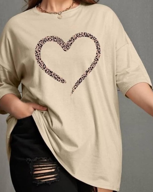  تیشرت لانگ چاپی 