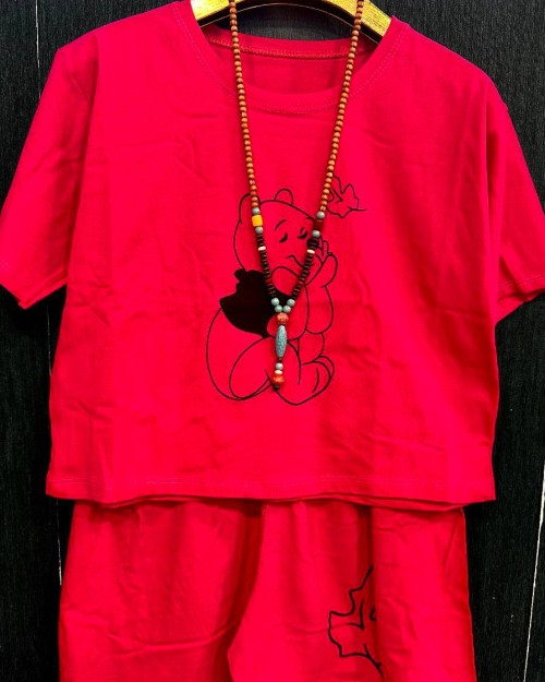  کراپ شورتک خرس مهربون مشخصات