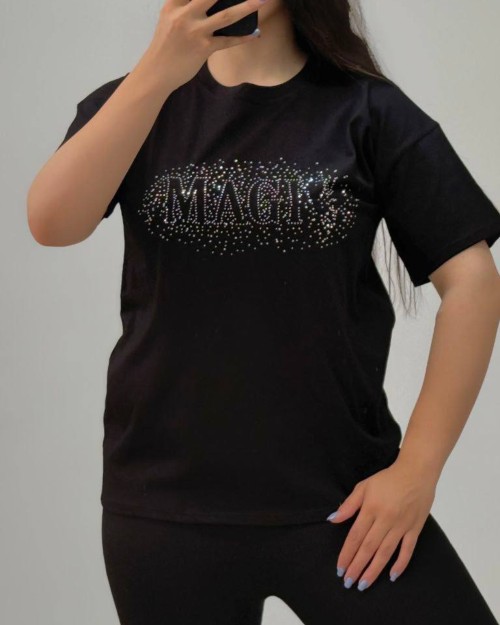  تیشرت نگین کاری 