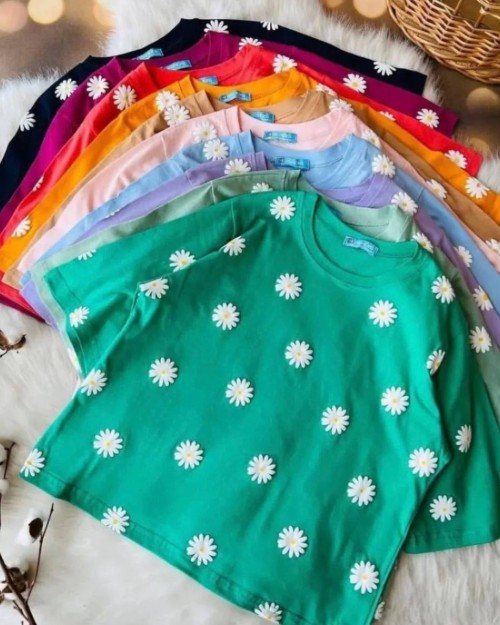  کراپ چاپ بابونه پفکی 