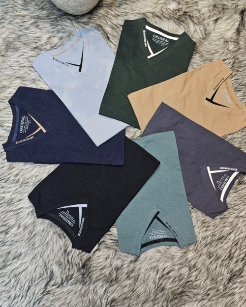  تیشرت یقه هفت افه مغزی یقه و مچ 