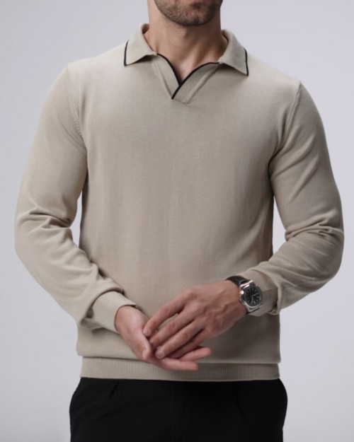  پلیور بافت یقه شکاری مشخصات