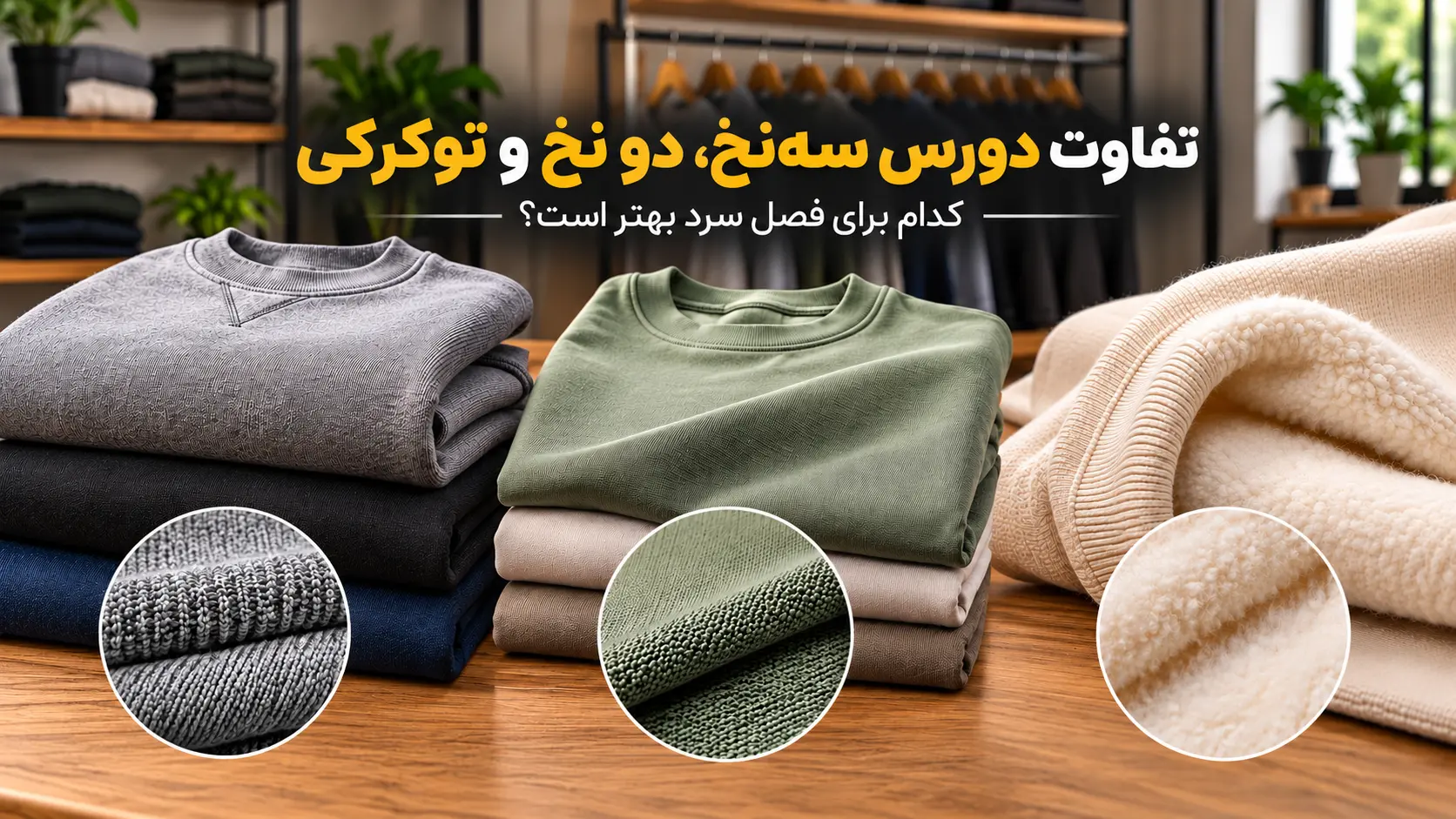 تفاوت دورس سه نخ، دو نخ و توکرکی؛ کدام بهتر است؟