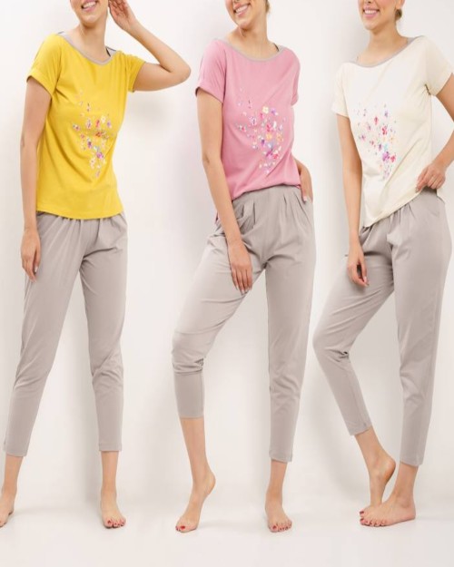  تیشرت و شلوارخانگی زنانه و دخترانه کد 354 